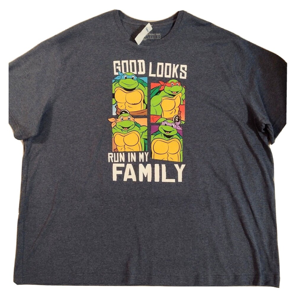 NEW TMNT Teenage Mutant Ninja Turtles Retro Mens Tee T-Shirt 3XL